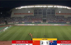 國少2-1澳U16，半場補(bǔ)射扳平，斷球破門。